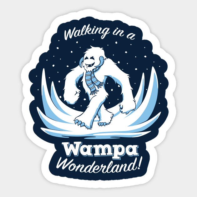 Walking in a Wampa Wonderland Sticker by DoodleDojo